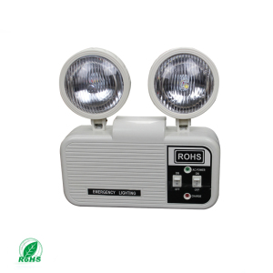 Twin Head Battery Backup Rechargeable LED Fire Emergency Light